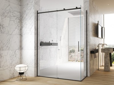 Box doccia con 2 fissi e 1 porta a battente